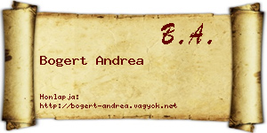 Bogert Andrea névjegykártya
